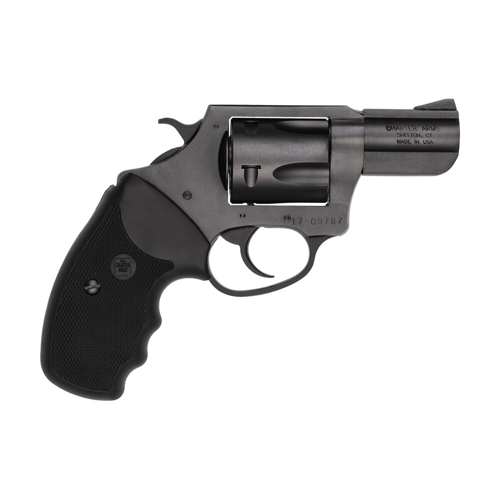 charter arms 13520 mag pug large 357 mag, 5 shot 2.20" black ported steel barrel, black steel cylinder & frame w/black finger grooved rubber grip Charter Arms 13520 Mag Pug Large 357 Mag, 5 Shot 2.20" Black Ported Steel Sports South item 38020