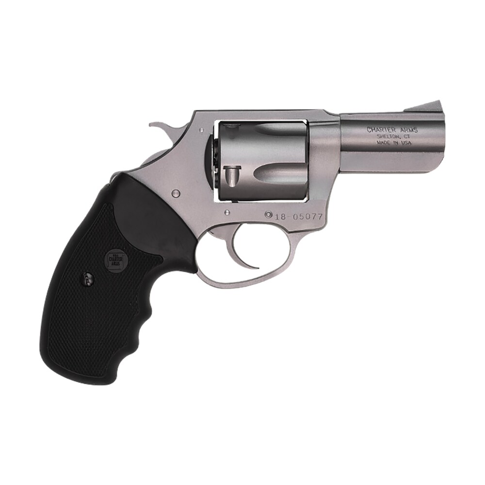 charter arms 74420 bulldog large 44 special, 5 shot 2.50" high polished stainless steel barrel, cylinder & frame w/black finger grooved rubber grip Charter Arms 74420 Bulldog Large 44 Special, 5 Shot 2.50" High Polished Stainless Steel Sports South item 38055