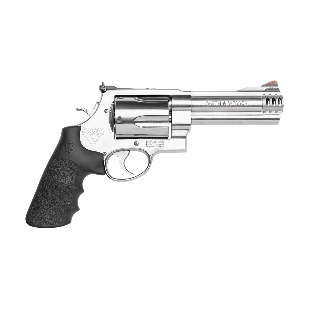 smith & wesson 163465 model 460 xvr 460 s&w mag 5" stainless steel barrel & 5rd cylinder, satin stainless steel x frame, includes two rear sights & two muzzle brakes Smith & Wesson 163465 Model 460 XVR 460 S&W Mag 5" Stainless Steel Barrel & 5rd Sports South item 38175