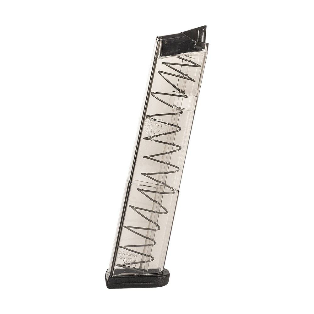 ets group glk4212 pistol mags 12rd extended 380 acp compatible w/ glock 42 clear polymer ETS Group GLK4212 Pistol Mags 12rd Extended 380 ACP Compatible Sports South item 38310