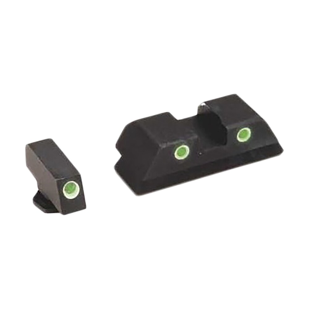 ameriglo gl113 classic tritium sight set for glock green tritium white outline front sight green tritium white outline rear sight AmeriGlo GL113 Classic Tritium Sight Set for Glock Green Tritium White Outline Front Sports South item 38433