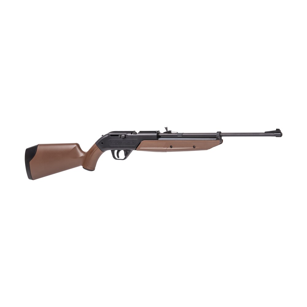 crosman 760b 760 pumpmaster pump air rifle 177 18+1 black smooth bore steel barrel, black receiver, brown synthetic stock, crossbolt safety Crosman 760B 760 Pumpmaster Pump Air Rifle 177 18+1 Black Smooth Bore Steel Sports South item 39004
