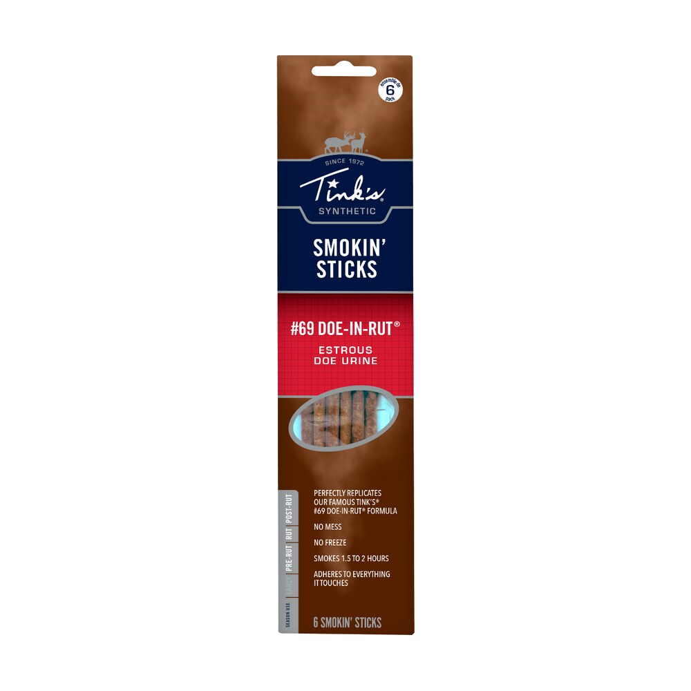 tinks w6106 smokin stick deer attractant doe in estrus scent 6 per pkg Tinks W6106 Smokin Stick Deer Attractant Doe In Estrus Scent 6 Per Pkg Sports South item 39267