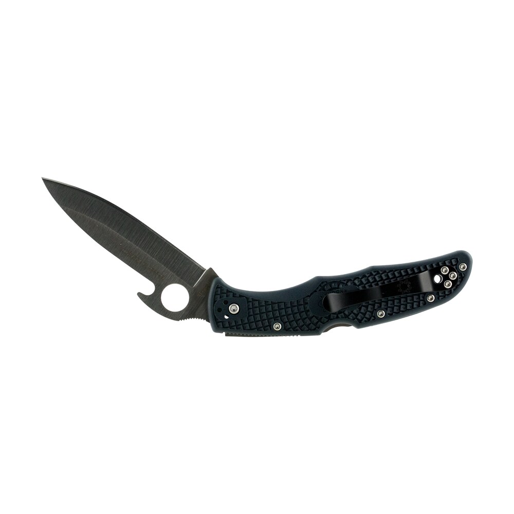 spyderco c10pgyw endura 4 lightweight 3.81" folding drop point plain vg 10 ss blade/gray frn handle includes pocket clip Spyderco C10PGYW Endura 4 Lightweight 3.81" Folding Drop Point Plain VG-10 SS Blade/Gray FRN Sports South item 40135