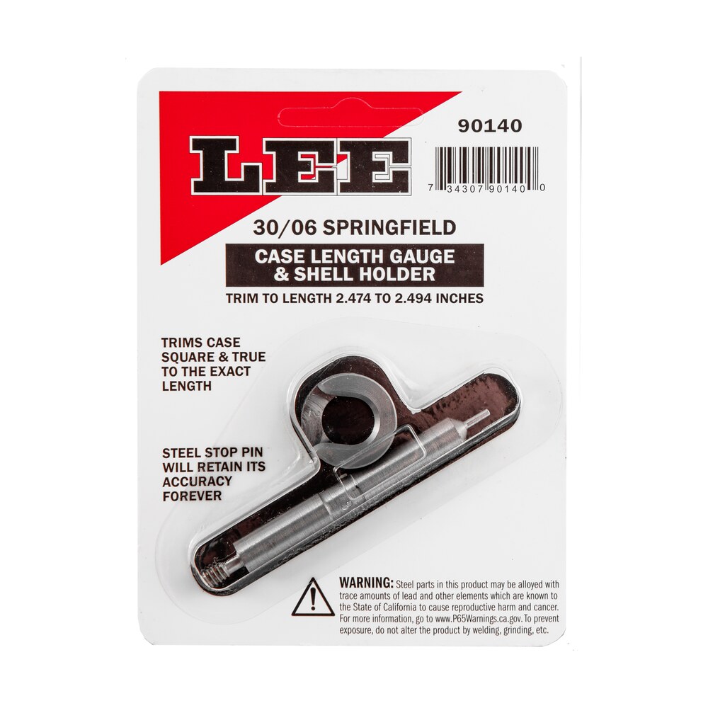 lee precision 90140 case length gauge 30 06 springfield steel works with zip trim includes shell holder Lee Precision 90140 Case Length Gauge 30-06 Springfield Steel Works Sports South item 40440