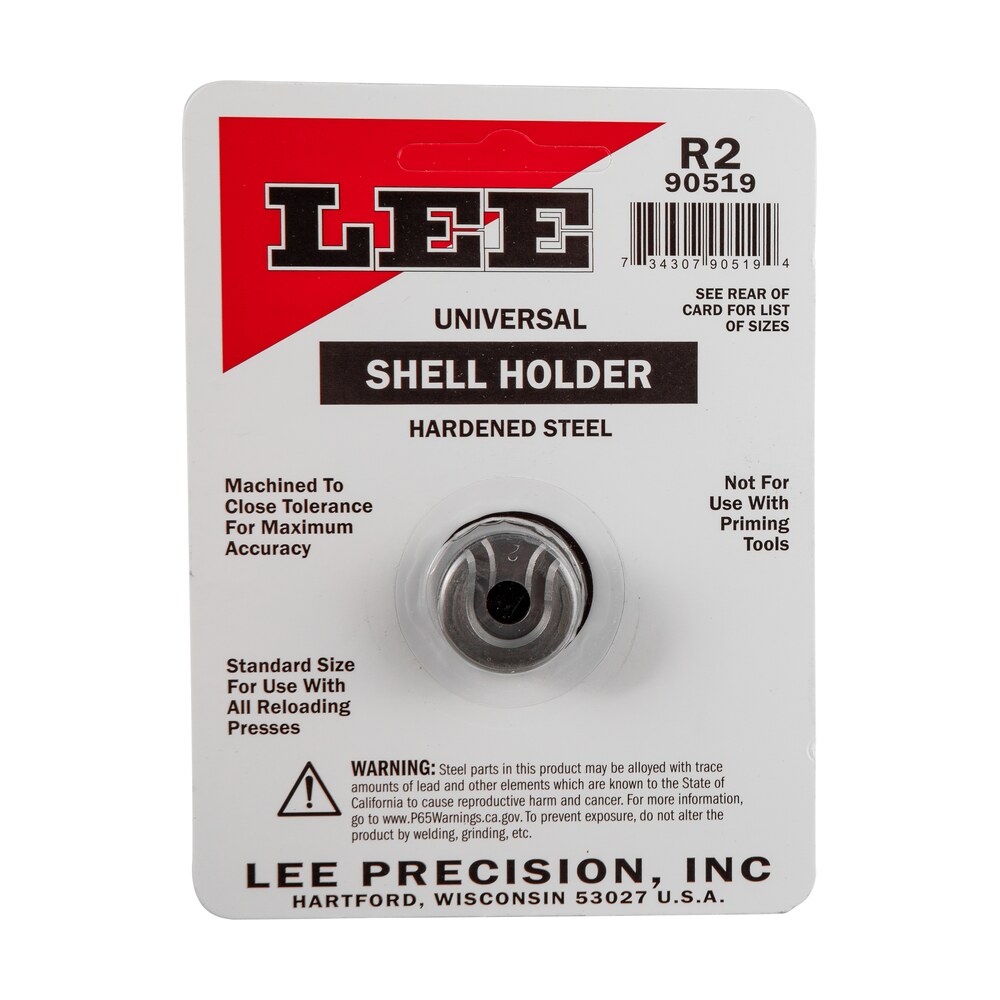 lee precision 90519 shell holder universal #2r 25/06 / 7mm08 / 8x57 mauser / 45 acp Lee Precision 90519 Shell Holder Universal #2R 25/06 / 7mm08 / 8x57 Mauser / 45 ACP Sports South item 40449