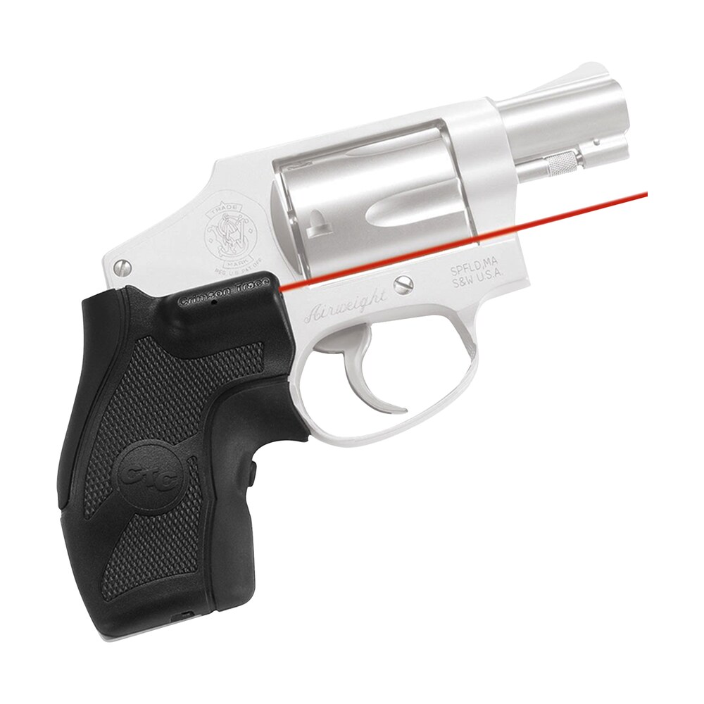 crimson trace 011680 lasergrips fits s&w j frame round butt, red laser black polymer Crimson Trace 011680 Lasergrips Sports South item 41033