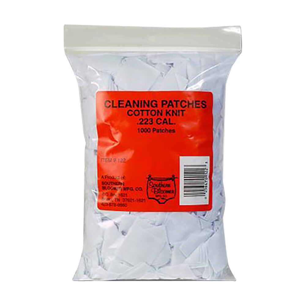 southern bloomer 122 cleaning patches 223 rem,5.56x45mm nato cotton 1000 per bag Southern Bloomer 122 Cleaning Patches 223 Rem,5.56x45mm NATO Cotton 1000 Per Bag Sports South item 41331