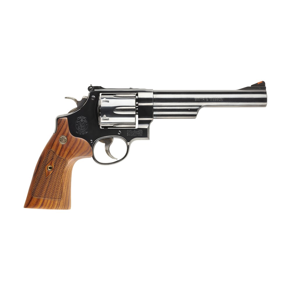 smith & wesson 150145 model 29 classic n frame frame 44 s&w spl/44 rem mag 6 shot 6.50" blued carbon steel barrel, cylinder & frame, wood grip, exposed hammer Smith & Wesson 150145 Model 29 Classic N-Frame Frame 44 S&W Spl/44 Rem Mag 6 Shot 6.50" Sports South item 41348