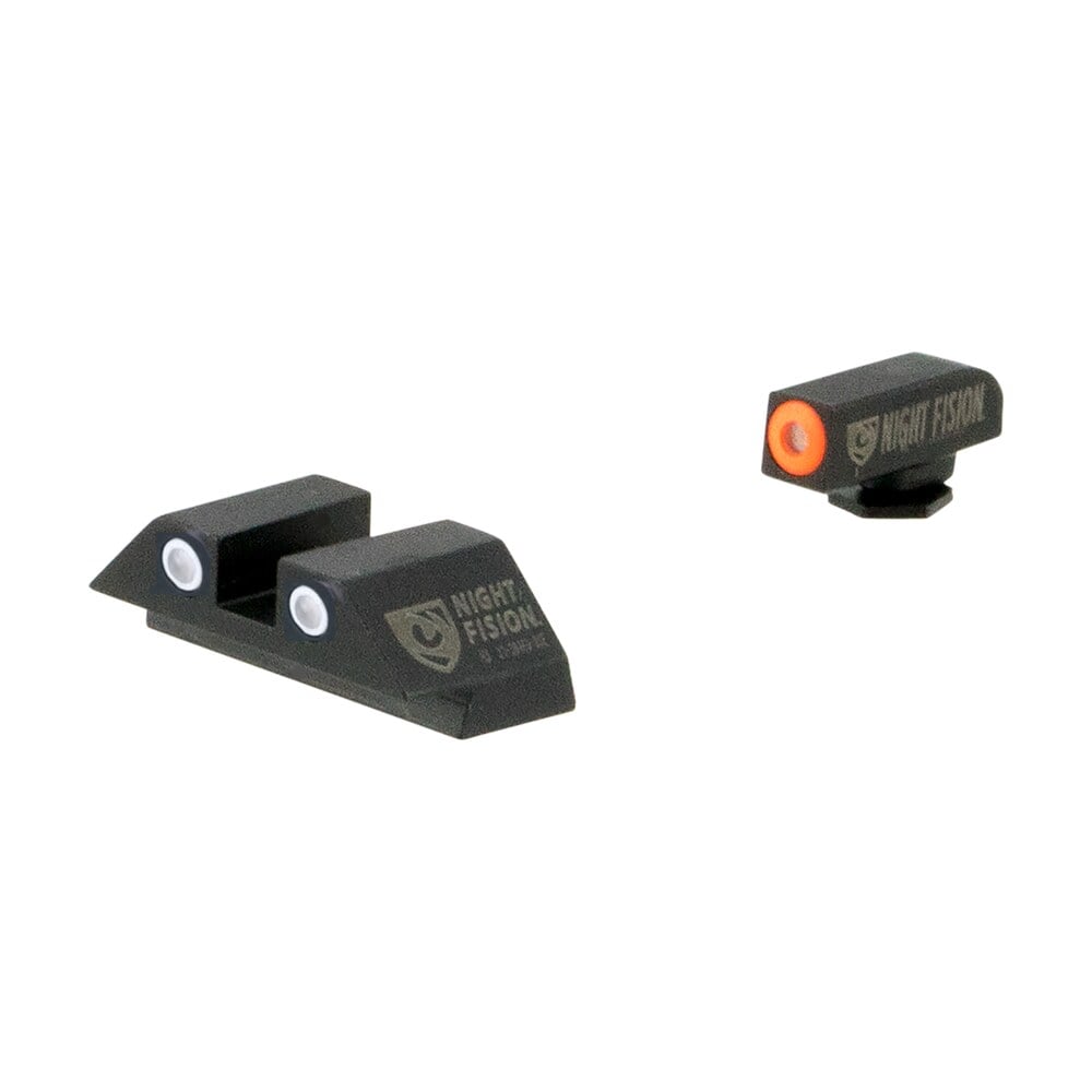 night fision glk003003ogw tritium night sights for glock green tritium orange outline front sight green tritium white outline rear sight glock 42/43/43x Night Fision GLK003003OGW Tritium Night Sights For Glock Green Tritium Orange Outline Front Sports South item 41600