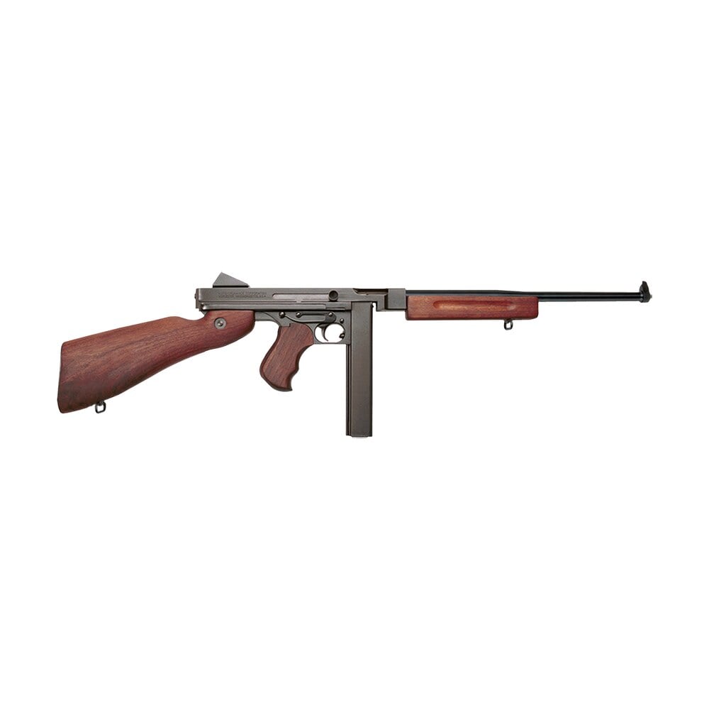 thompson tm1c m1 carbine lightweight carbine 45 acp caliber with 16.50" barrel, 30+1 capacity (stick), black hard coat anodized metal finish, american walnut stock wood grip right hand Thompson TM1C M1 Carbine Lightweight Carbine 45 ACP Caliber Sports South item 41633