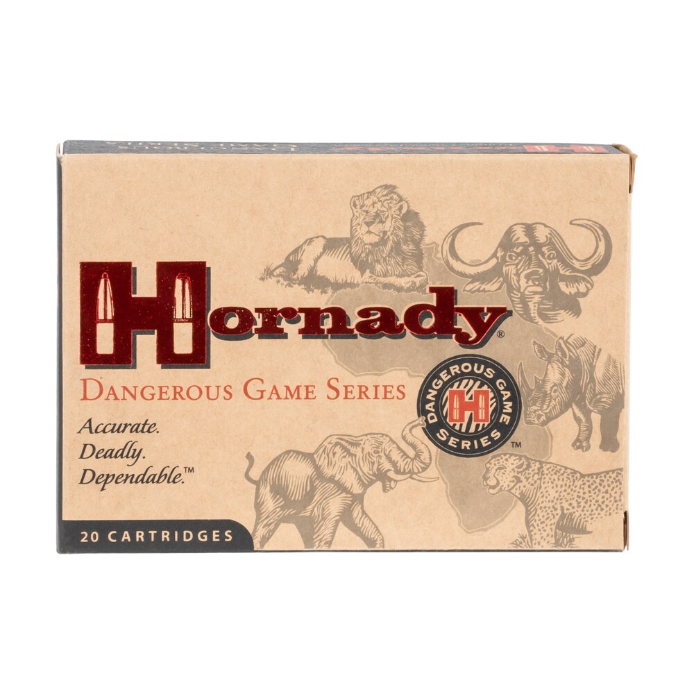 hornady 8242 dangerous game 450 400nitroexpress 400gr dangerous game solid 20 per box/6 case Hornady 8242 Dangerous Game 450-400NitroExpress 400gr Dangerous Game Solid 20 Per Box/6 Case Sports South item 42211