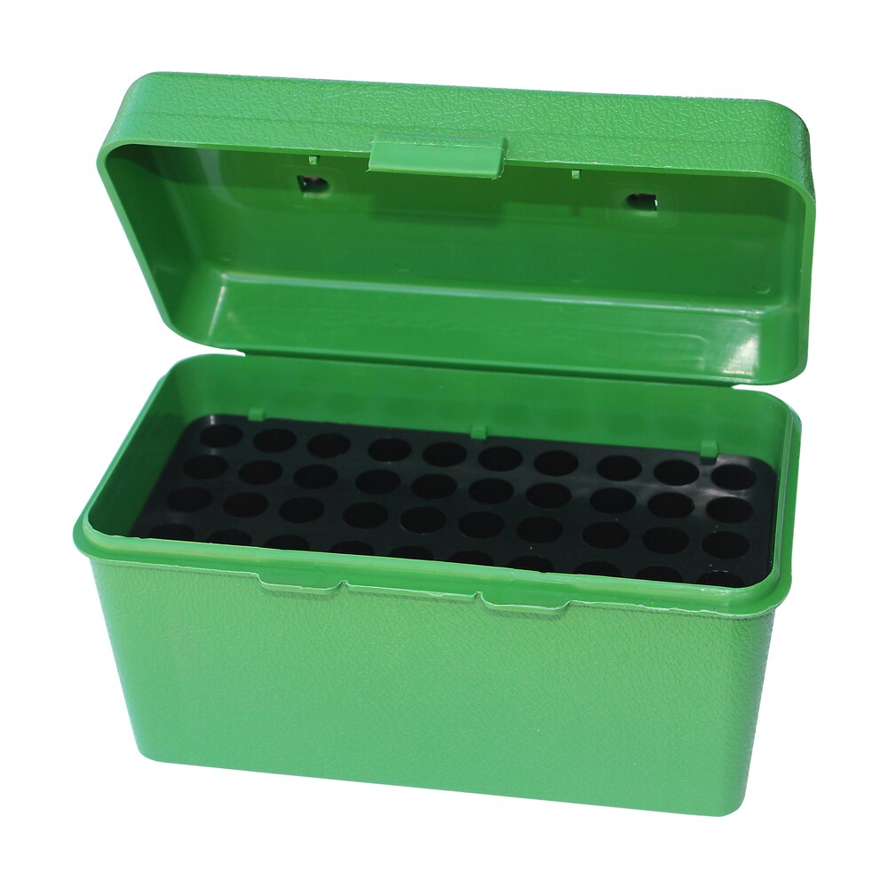 mtm case gard h50rl10 deluxe ammo box round handle multi caliber rifle green polypropylene 50rd MTM Case-Gard H50RL10 Deluxe Ammo Box Round Handle Multi Caliber Rifle Green Polypropylene 50rd Sports South item 42376