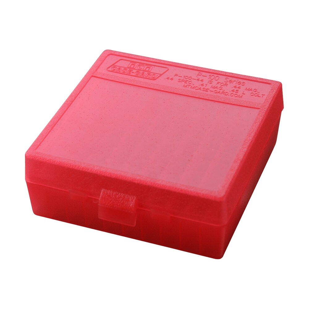 mtm case gard p1004429 ammo box flip top multi caliber clear red polypropylene 100rd MTM Case-Gard P1004429 Ammo Box Flip-Top Multi Caliber Clear Red Polypropylene 100rd Sports South item 42417