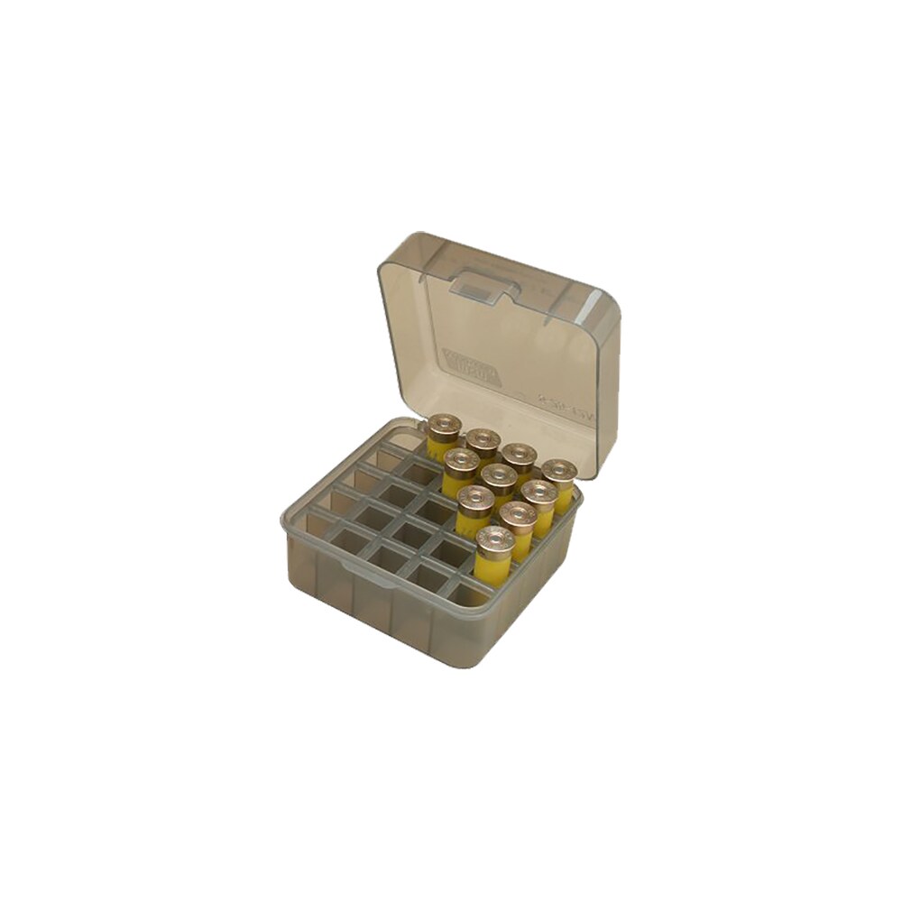 mtm case gard s25d41 shotshell box flip top multi gauge shotgun clear smoke polypropylene 25rd MTM Case-Gard S25D41 Shotshell Box Flip-Top Multi Gauge Shotgun Clear Smoke Polypropylene 25rd Sports South item 42466