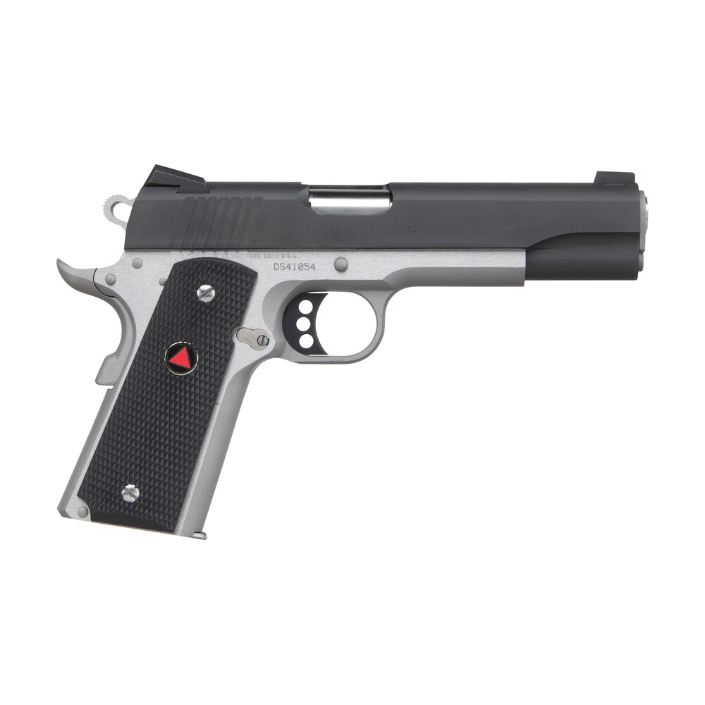colt mfg o2020xett 1911 delta elite 10mm auto caliber with 5" barrel, 8+1 capacity, stainless steel finish frame, serrated black carbon steel slide & black polymer with integrated delta medallion grip Colt Mfg O2020XETT 1911 Delta Elite 10mm Auto Caliber Sports South item 42750