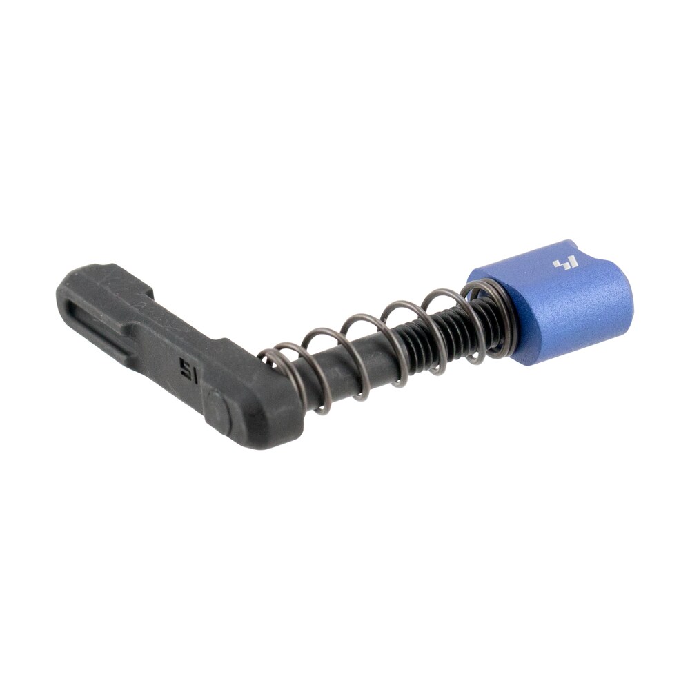 strike industries arsmcblu magazine catch magazine catch made of black steel with blue 6061 t6 aluminum release button for ar platform Strike Industries ARSMCBLU Magazine Catch Magazine Catch made of Black Steel Sports South item 42809