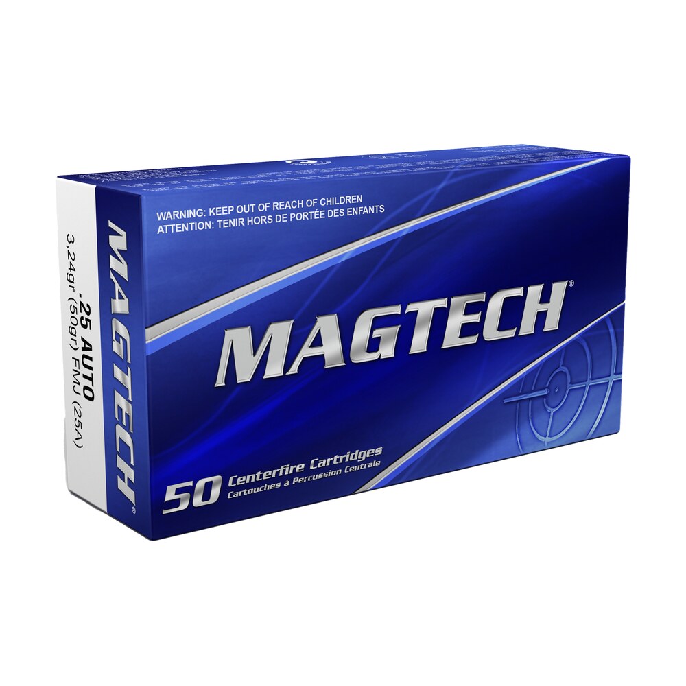 magtech 25a range/training 25acp 50gr full metal jacket 50 per box/20 case Magtech 25A Range/Training 25ACP 50gr Full Metal Jacket 50 Per Box/20 Case Sports South item 43060
