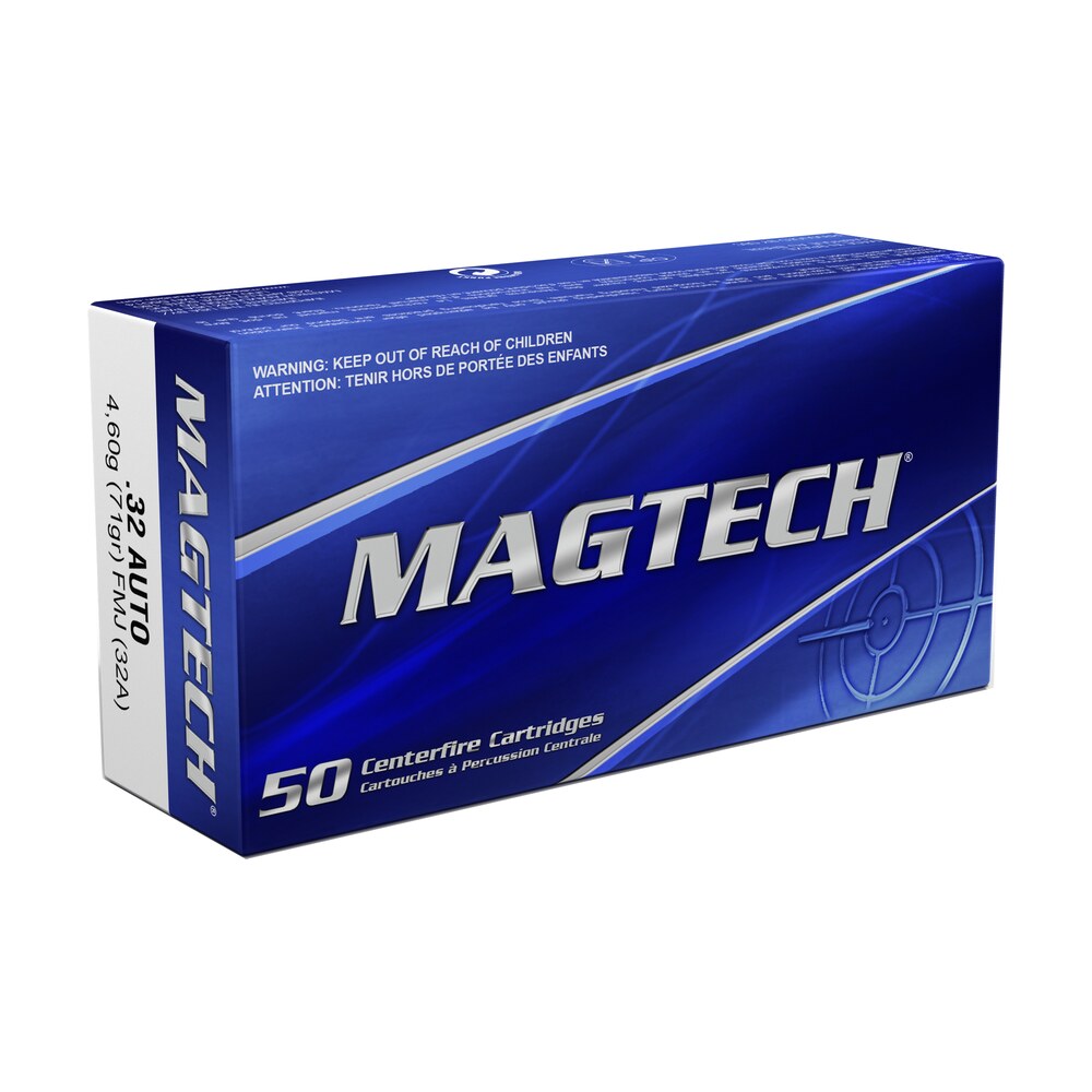 magtech 32a range/training 32acp 71gr full metal jacket 50 per box/20 case Magtech 32A Range/Training 32ACP 71gr Full Metal Jacket 50 Per Box/20 Case Sports South item 43062