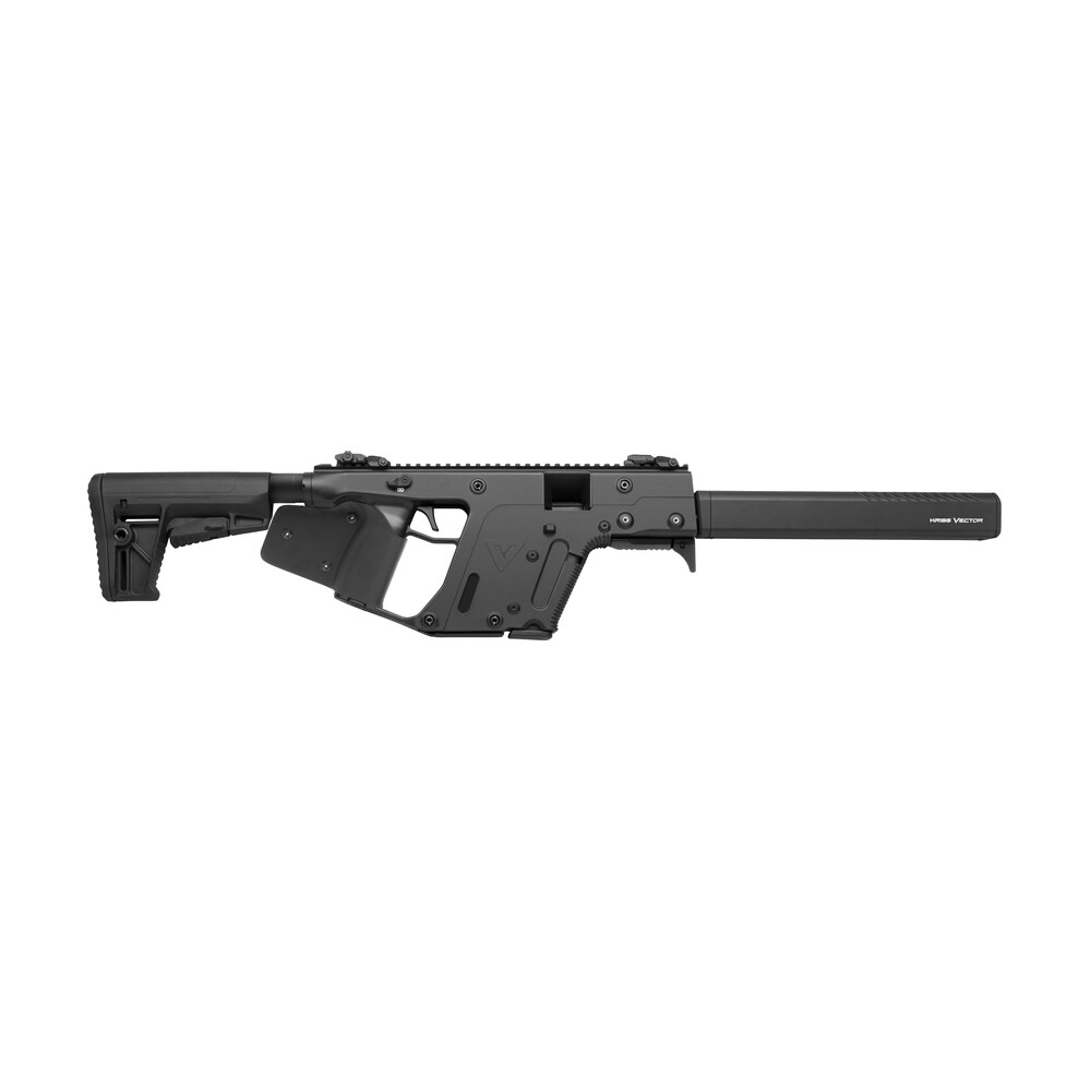 kriss usa kv45cbl22 vector crb gen2 *ca compliant 45 acp 10+1 black steel barrel, black picatinny rail receiver, fixed black synthetic stock, black california paddle grip, glock magazine compatible Kriss USA KV45CBL22 Vector CRB Gen2 *CA Compliant 45 ACP 10+1 Black Steel Sports South item 43083