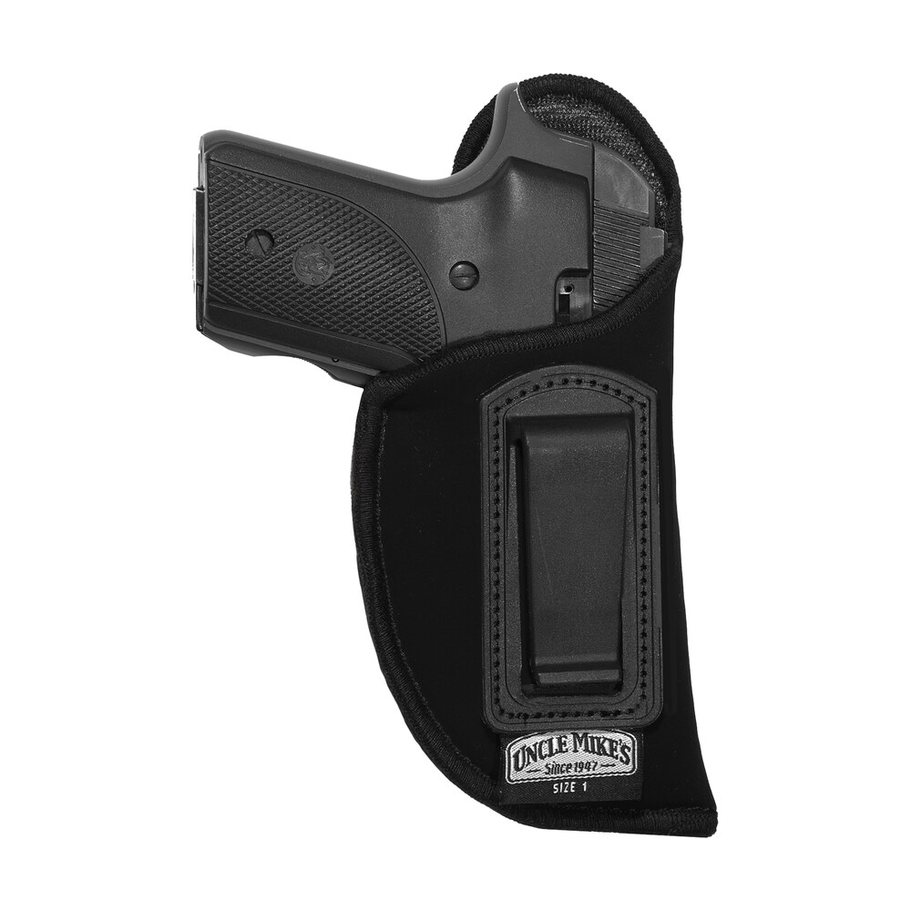 uncle mike's 89012 inside the pants holster iwb size 01 black suede like belt clip fits medium autos fits 3 4" barrel left hand Uncle Mike's 89012 Inside The Pants Holster IWB Size 01 Black Suede Like Belt Clip Sports South item 44289