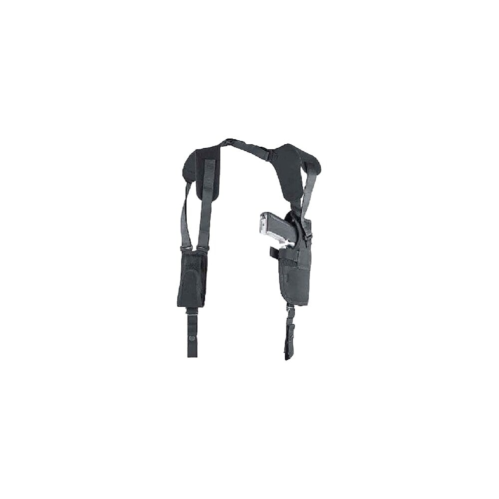 uncle mike's 75151 pro pak vertical shoulder holster shoulder size 15 black nylon harness fits large semi auto fits 3.75 4.50" barrel right hand Uncle Mike's 75151 Pro-Pak Vertical Shoulder Holster Shoulder Size 15 Black Nylon Harness Sports South item 44699