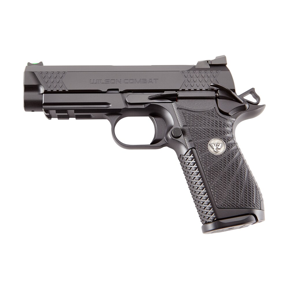 wilson combat edcxcpr9 edc x9 9mm luger 15+1 4" stainless fluted barrel, black dlc serrated stainless steel slide, black armor tuff aluminum with picatinny rail & beavertail, black g10 starburst grip Wilson Combat EDCXCPR9 EDC X9 9mm Luger 15+1 4" Stainless Fluted Sports South item 44874
