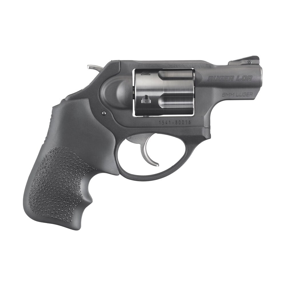 ruger 5464 lcrx small frame 9mm luger 5 shot, 1.87" matte black steel barrel, black pvd cylinder, matte black stainless steel frame, black hogue tamer monogrip, exposed hammer Ruger 5464 LCRx Small Frame 9mm Luger 5 Shot, 1.87" Matte Black Steel Sports South item 44967