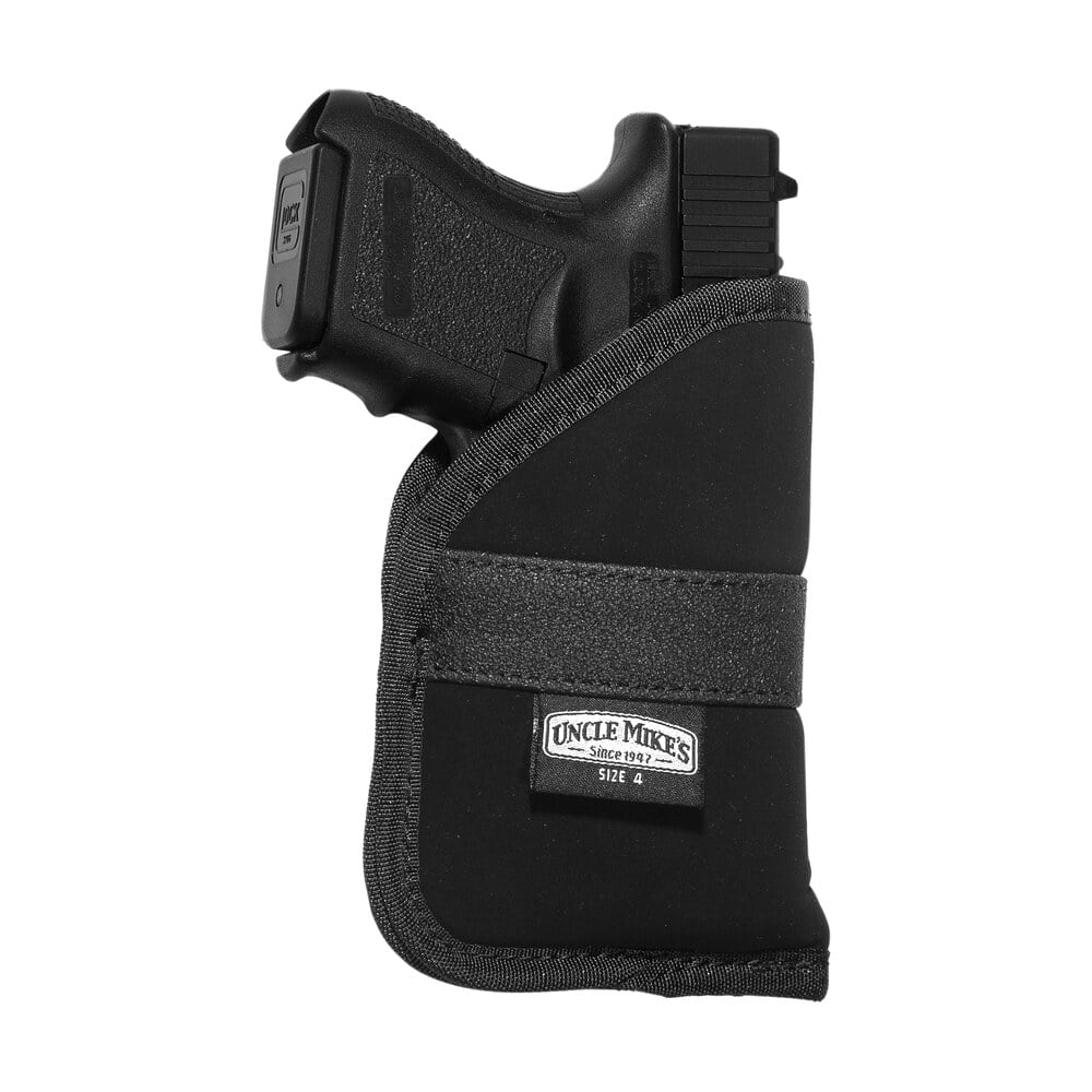 uncle mike's 87444 inside the pocket holster open top size 04 black nylon pocket fits subcompact 9/40 auto right hand Uncle Mike's 87444 Inside The Pocket Holster Open Top Size 04 Black Nylon Pocket Sports South item 44991