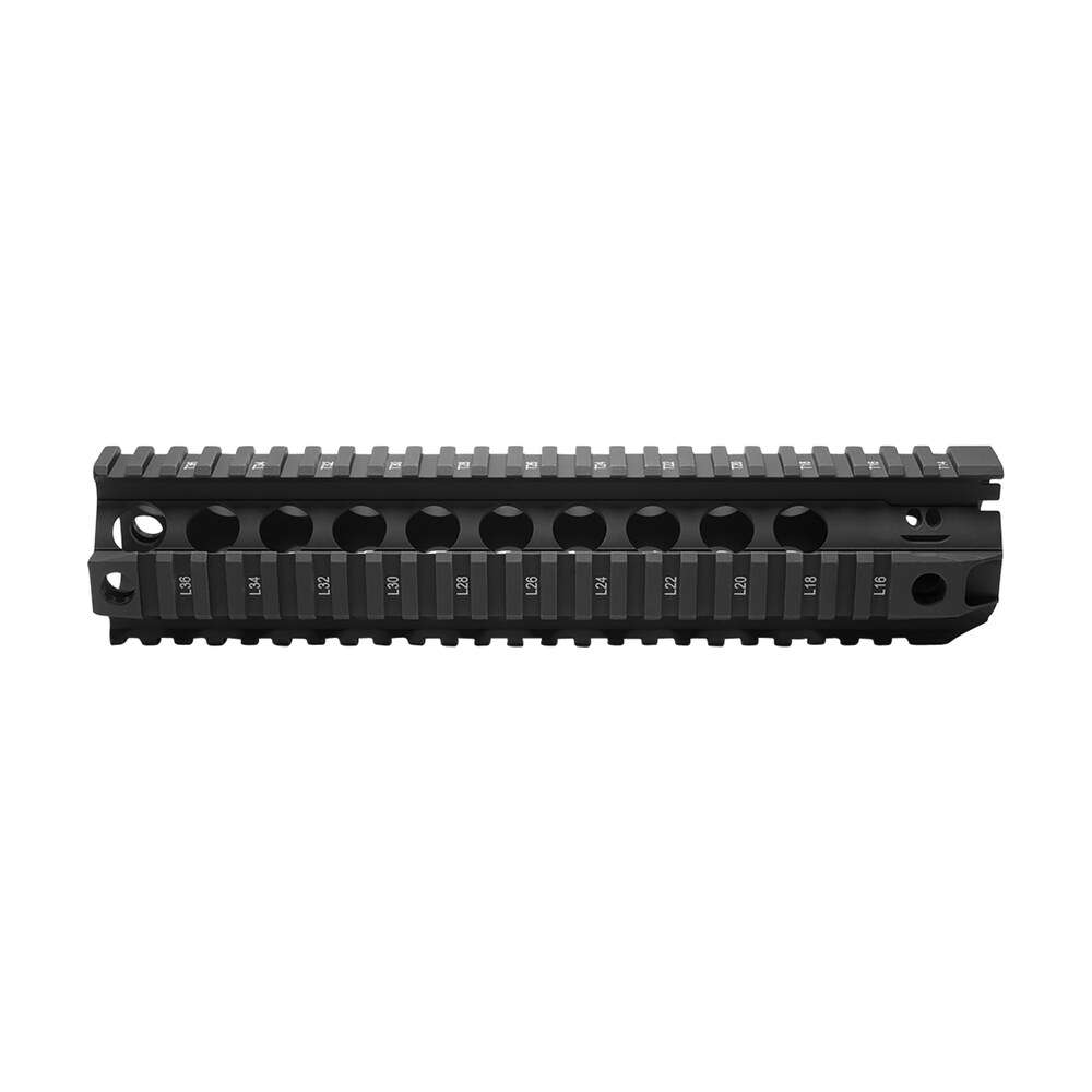 bcm qrf10556blk qrf handguard 10" free floating style made of aluminum with black anodized finish & picatinny rial for ar platform BCM QRF10556BLK QRF Handguard 10" Free-Floating Style Made of Aluminum Sports South item 45062