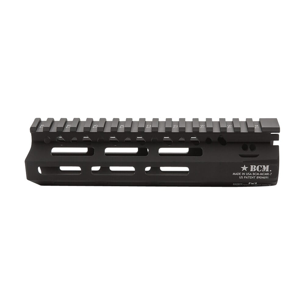 bcm mcmr7556blk bcmgunfighter mcmr 7" m lok, free floating style made of aluminum with black anodized finish for ar platform BCM MCMR7556BLK BCMGunfighter MCMR 7" M-LOK, Free-Floating Style Made of Aluminum Sports South item 45066