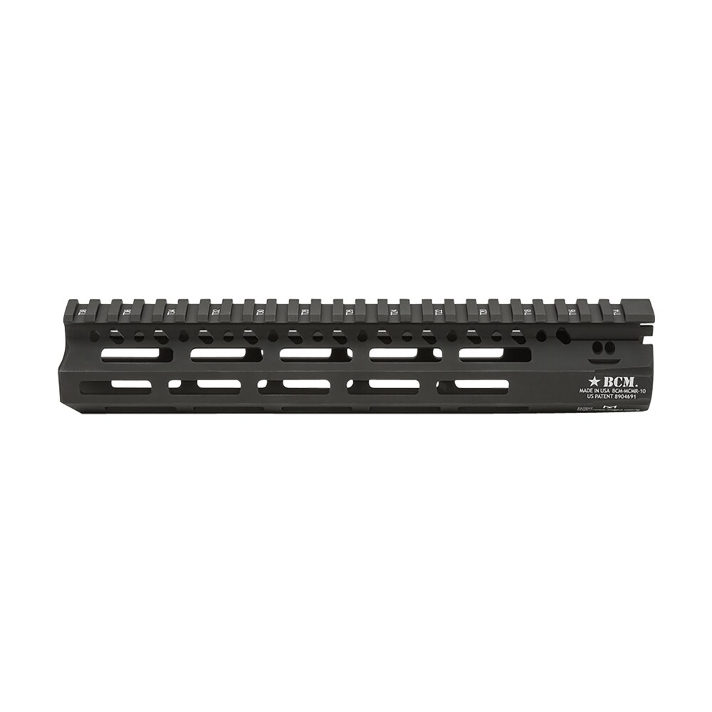 bcm mcmr10556blk bcmgunfighter mcmr 10" m lok, free floating style made of aluminum with black anodized finish for ar platform BCM MCMR10556BLK BCMGunfighter MCMR 10" M-LOK, Free-Floating Style Made of Aluminum Sports South item 45069
