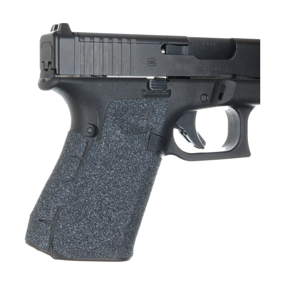 talon grips 382g adhesive grip glock gen5 19/23/25/32/38/44 w/no backstrap, black textured granulate Talon Grips 382G Adhesive Grip Glock Gen5 19/23/25/32/38/44 Sports South item 45189