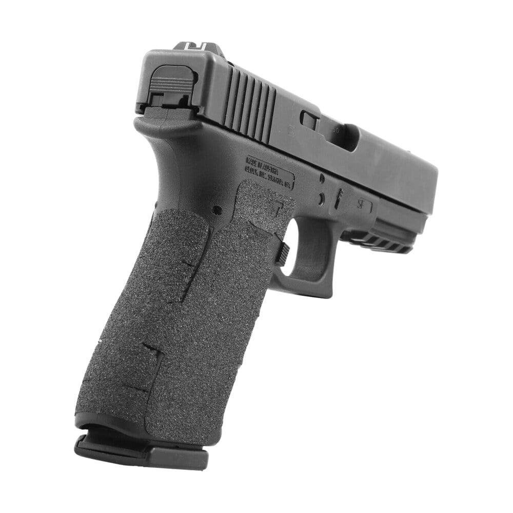 talon grips 384g adhesive grip glock gen5 19/23/25/32/38/44 w/large backstrap, black textured granulate Talon Grips 384G Adhesive Grip Glock Gen5 19/23/25/32/38/44 Sports South item 45193