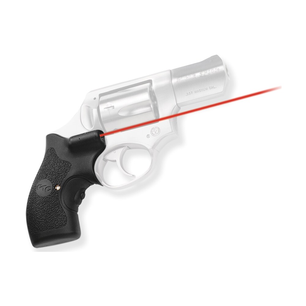 crimson trace 011880 lasergrips fits ruger sp101, red laser 633nm wavelength 5mw output, black polymer Crimson Trace 011880 Lasergrips Sports South item 45854