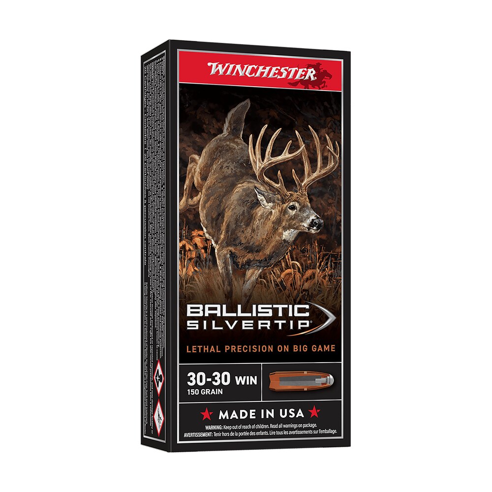winchester ammo sbst3030 ballistic silvertip 30 30win 150gr rapid controlled expansion polymer tip 20 per box/10 case Winchester Ammo SBST3030 Ballistic Silvertip 30-30Win 150gr Rapid Controlled Expansion Polymer Sports South item 45999