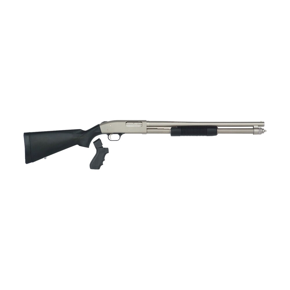 mossberg 50299 590 mariner 12 gauge 8+1 3" 20" cylinder bore barrel, silver marinecote barrel/receiver, synthetic stock, includes pistol grip conversion kit Mossberg 50299 590 Mariner 12 Gauge 8+1 3" 20" Cylinder Bore Sports South item 46273