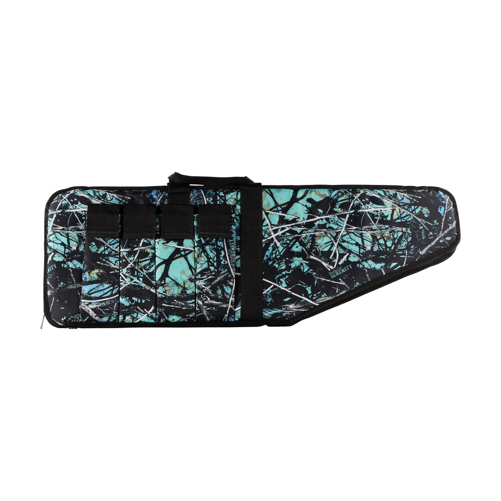 bulldog srn1038 extreme tactical 38" muddy girl serenity camo water resistant nylon, black trim, tricot lining, 4 external velcro mag pouches, soft padding Bulldog SRN1038 Extreme Tactical 38" Muddy Girl Serenity Camo Water-Resistant Nylon, Black Sports South item 46539