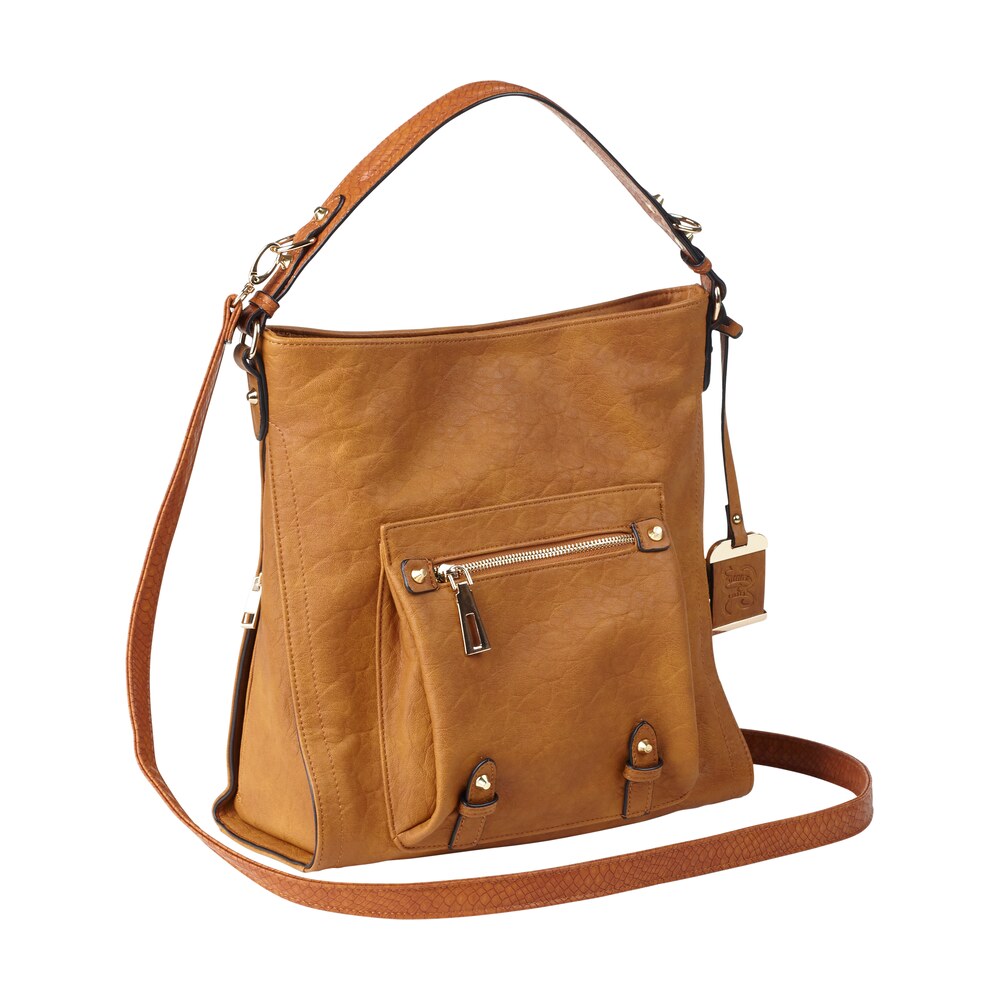 bulldog bdp054 hobo purse w/holster brown leather most sm pistols & revolvers right hand Bulldog BDP054 Hobo Purse Sports South item 46582