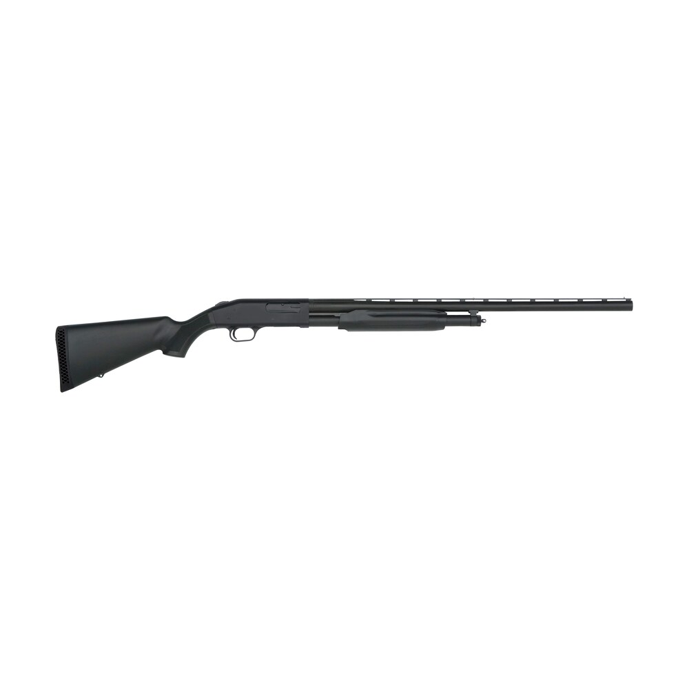 mossberg 56420 500 all purpose full size 12 gauge pump 3" 5+1 28" matte blued vent rib barrel, matte blued integral scope mount steel receiver, fixed black synthetic stock, right hand, accu set chokes Mossberg 56420 500 All Purpose Full Size 12 Gauge Pump 3" 5+1 28" Matte Blued Vent Rib Sports South item 46979
