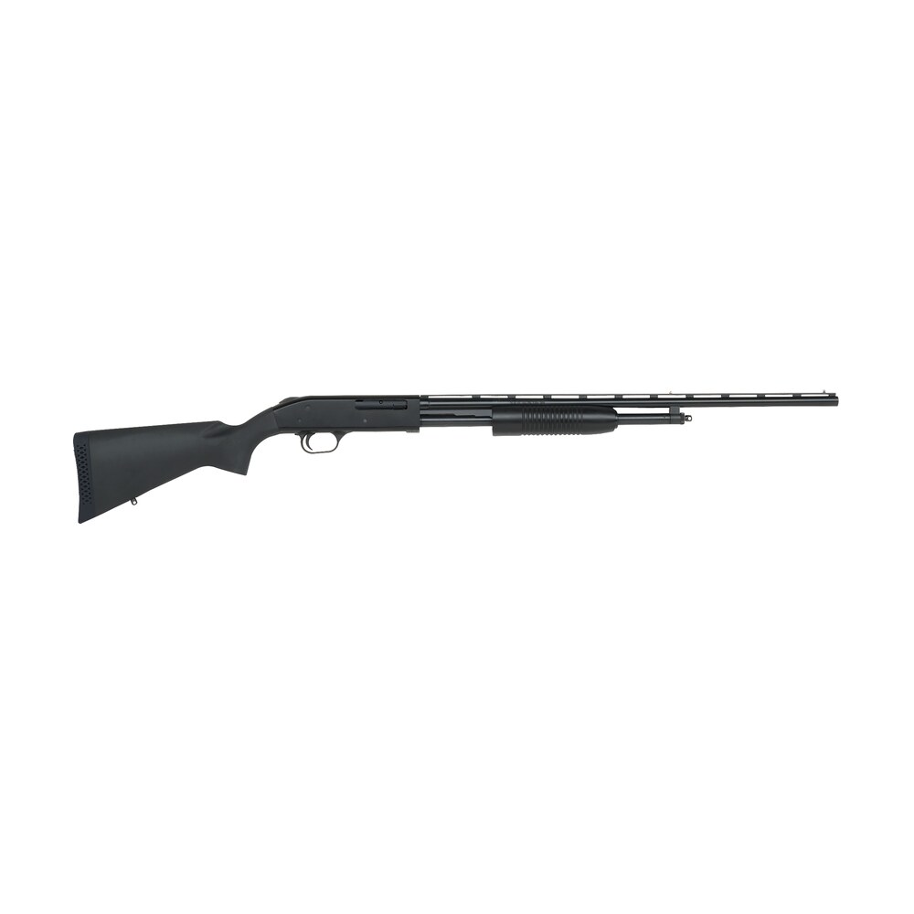 mossberg 50112 500 bantam youth 410 gauge pump 3" 5+1 24" blued vent rib barrel, blued steel receiver, fixed black synthetic stock, right hand, fixed full choke Mossberg 50112 500 Bantam Youth 410 Gauge Pump 3" 5+1 24" Blued Vent Rib Sports South item 46995
