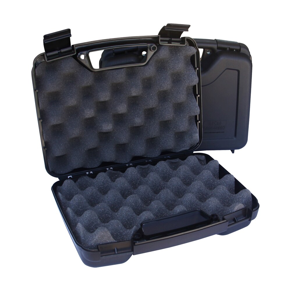 mtm case gard ss 2500 single handgun case black polypropylene holds handgun w/ 4" barrel or less MTM Case-Gard SS-2500 Single Handgun Case Black Polypropylene Holds Handgun Sports South item 47991