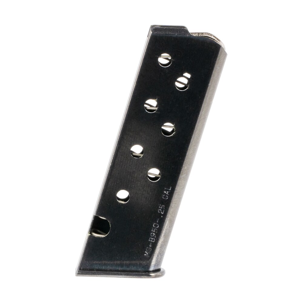 mec gar mgpb95008 beretta 8rd 25 acp fits beretta 950 jetfire, blued carbon steel Mec-Gar MGPB95008 Beretta 8rd 25 ACP Sports South item 48164