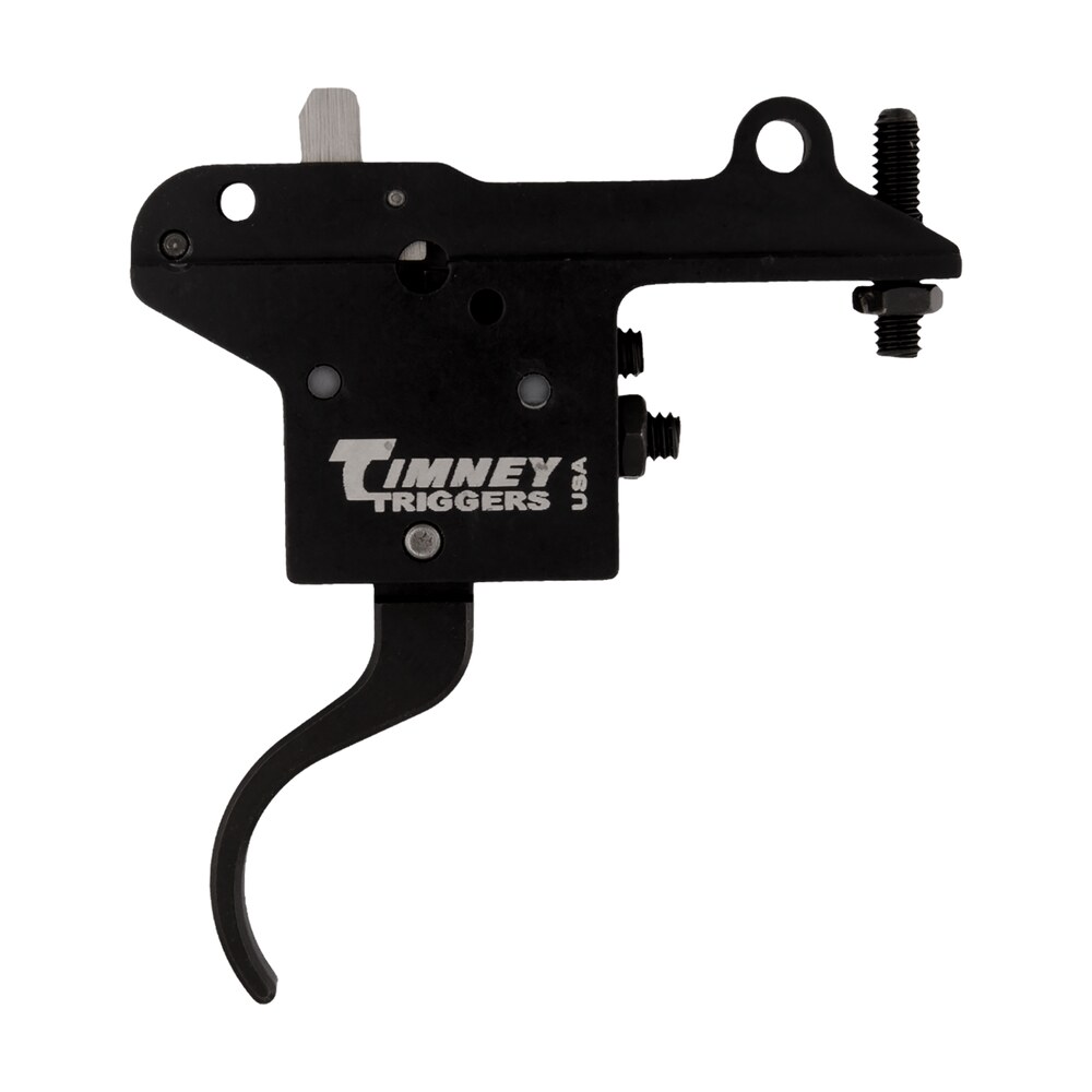 timney triggers 401 featherweight curved trigger with 3 lbs draw weight & black finish for winchester 70 right Timney Triggers 401 Featherweight Curved Trigger Sports South item 48242