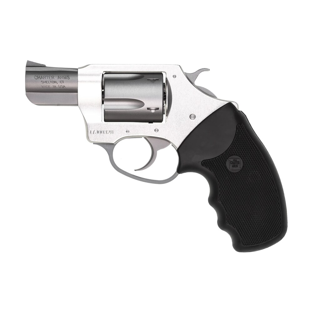charter arms 93820 undercover lite southpaw compact 38 special, 5 shot 2" stainless steel barrel & cylinder, anodized aluminum frame w/black finger grooved rubber grip, exposed hammer, left hand Charter Arms 93820 Undercover Lite Southpaw Compact 38 Special, 5 Shot 2" Stainless Steel Sports South item 48449