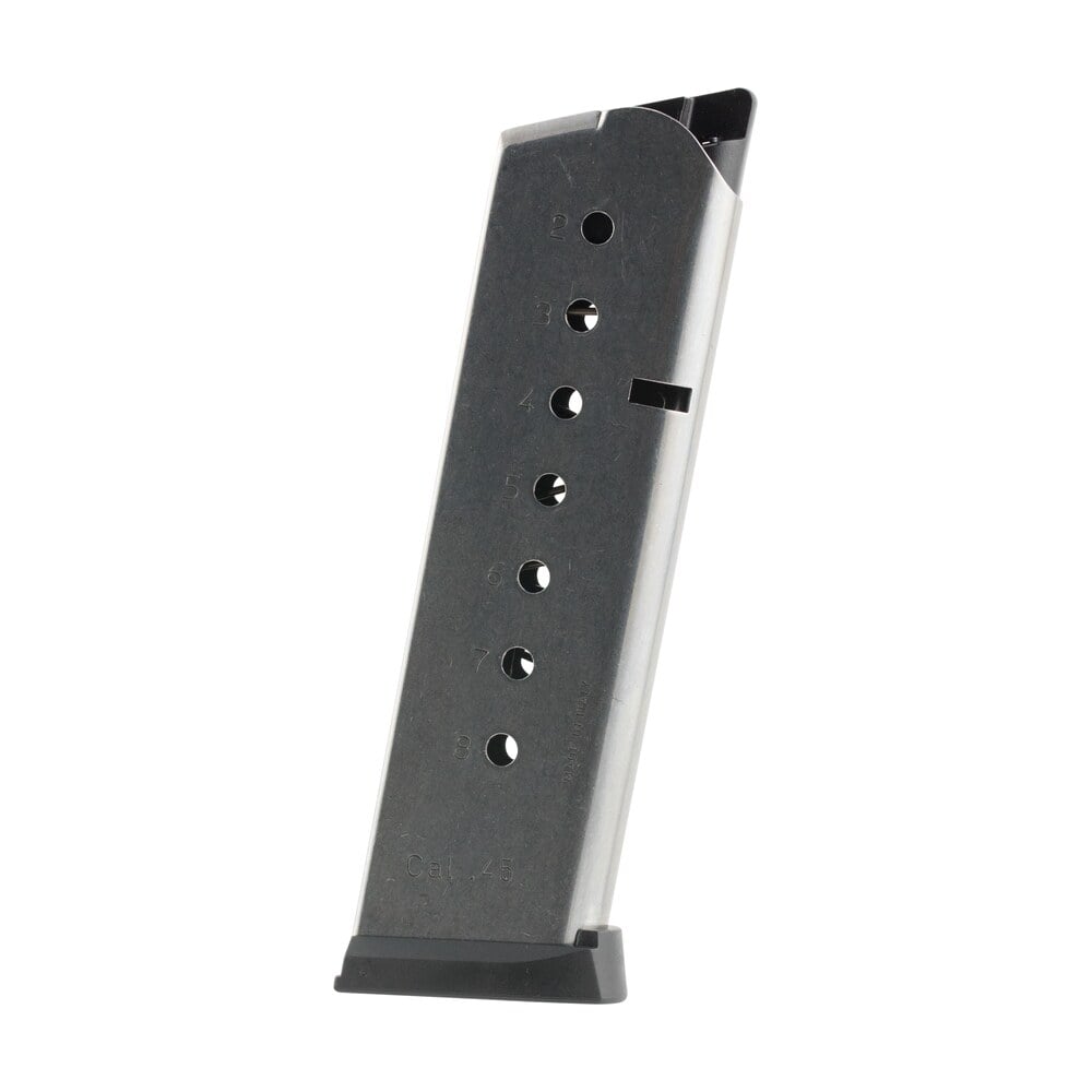 mec gar mgcg4508spf 1911 government 8rd 45 acp, stainless steel Mec-Gar MGCG4508SPF 1911 Government 8rd 45 ACP, Stainless Steel Sports South item 48936