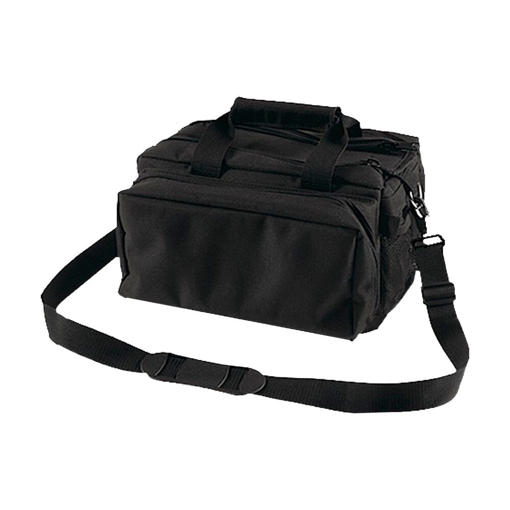 bulldog bd910 deluxe range bag black nylon water resistant outer shell, adjustable strap, removeable divider, storage pockets, deluxe padding Bulldog BD910 Deluxe Range Bag Black Nylon Water-Resistant Outer Shell, Adjustable Strap, Sports South item 49598
