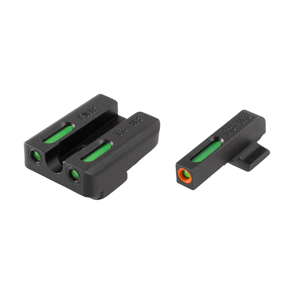 truglo tg13fn2pc tfx pro black | green tritium & fiber optic orange outline front sight green tritium & fiber optic rear sight TruGlo TG13FN2PC TFX Pro Black | Green Tritium & Fiber Optic Orange Outline Front Sight Sports South item 5027