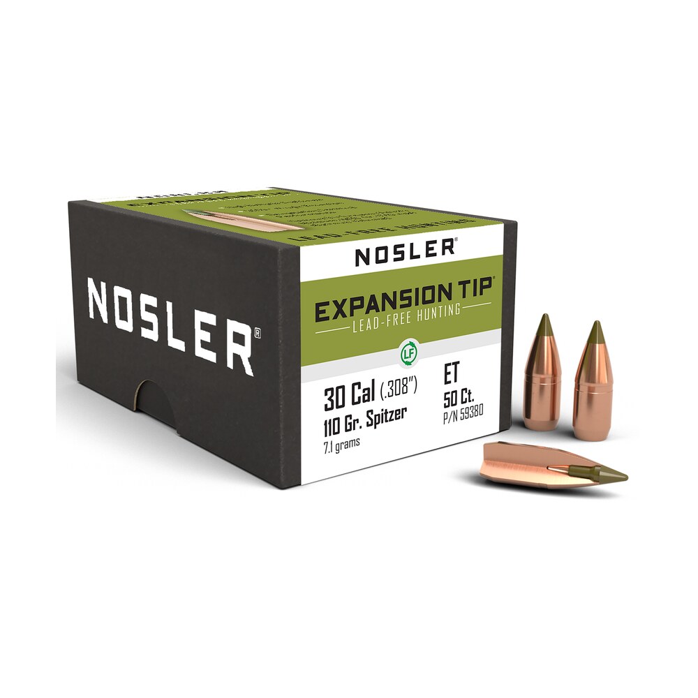 nosler 59380 e tip 30cal 110gr spitzer 50/box Nosler 59380 E-Tip 30Cal 110gr Spitzer 50/Box Sports South item 50347