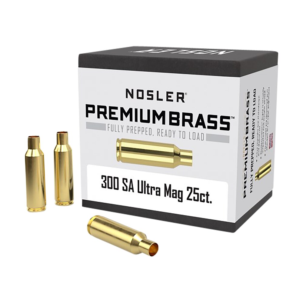 nosler 10228 premium brass unprimed cases 300remsaum rifle brass 25/box Nosler 10228 Premium Brass Unprimed Cases 300RemSAUM Rifle Brass 25/Box Sports South item 50359